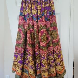 Boho Print Maxi Skirt
